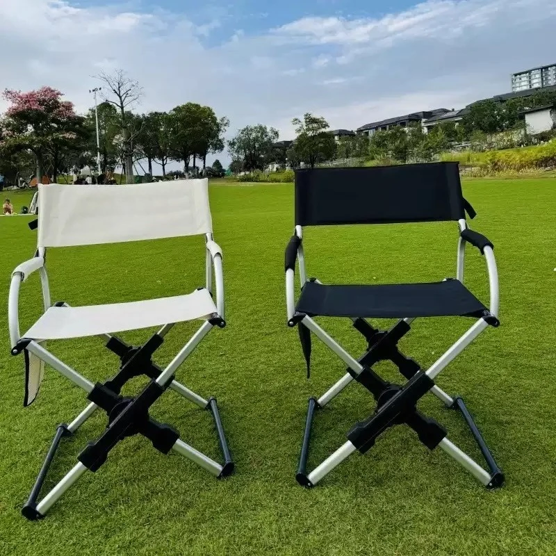 Portable Aluminum Folding Camping Chair Backrest Design for Fishing Beach Outdoor Travel Lightweight Comfortable Seat