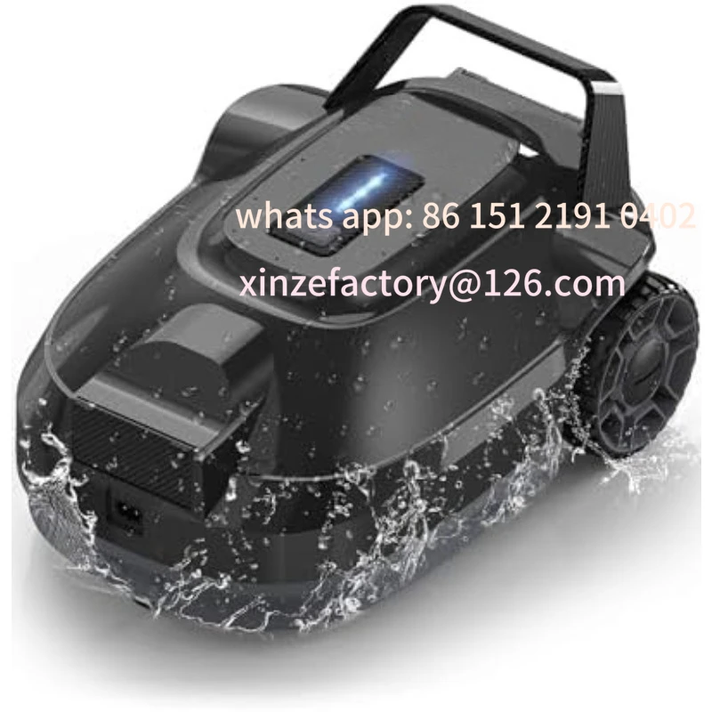 Robotyczny odkurzacz do basenów z możliwością personalizacji, akumulatorowy robotyczny czyścik do basenów naziemnych i gruntowych, do basenów płaskich, do basenów o powierzchni do 90 m².