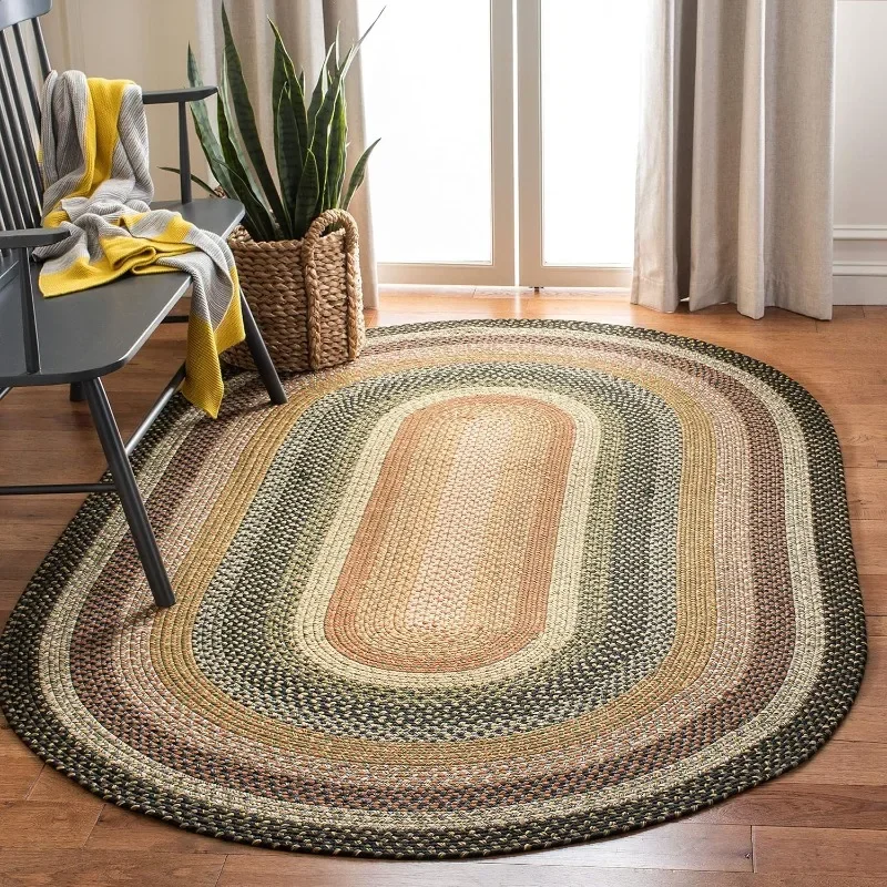 

Braided Collection Area Rug, Handmade Country Cottage Reversible, in Living Room, Bedroom