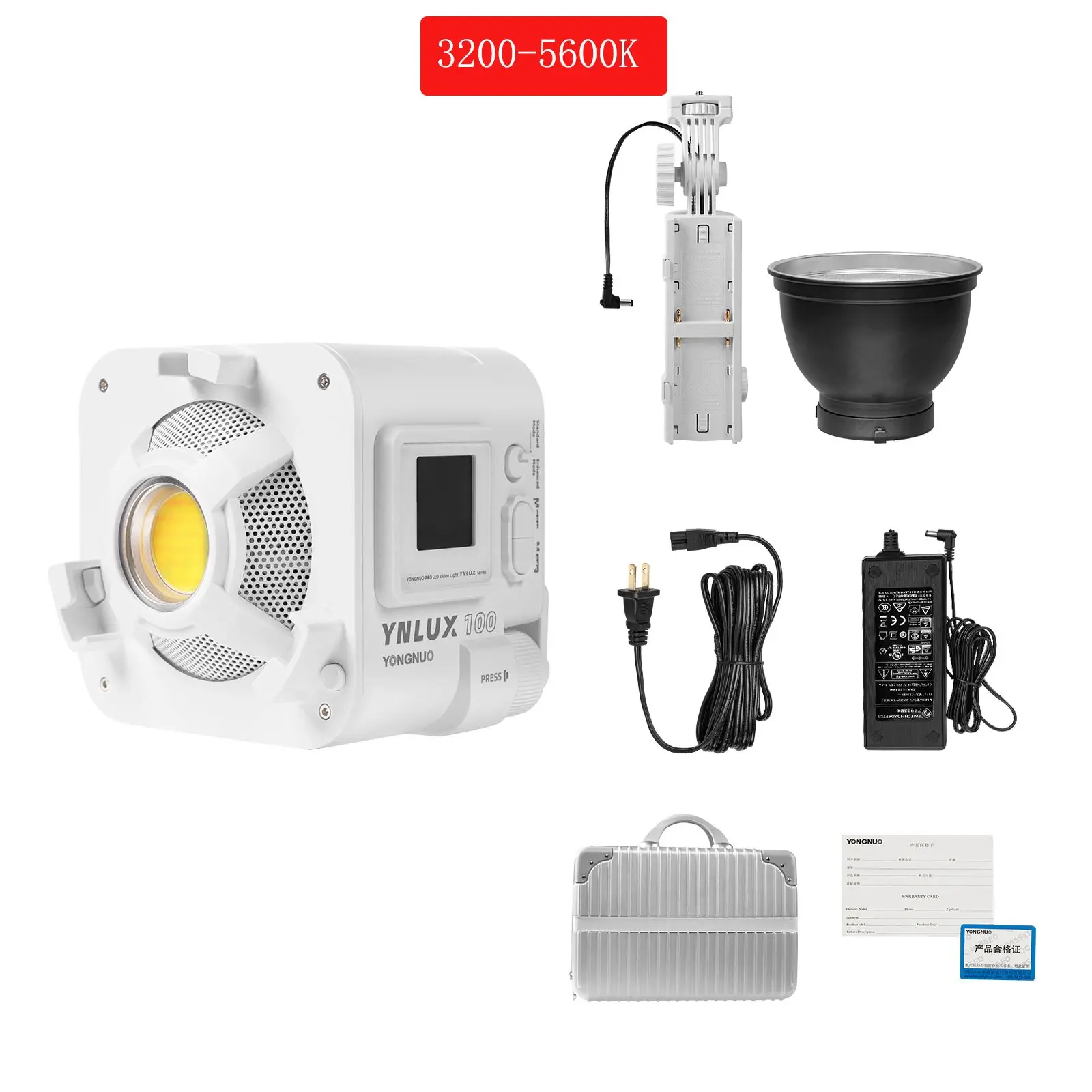 Yongnuo LUX100 Đèn LED Chụp Ảnh Phòng Thu Ánh Sáng Cho Tiktok Youbute Trò Chơi Video Trực Tiếp Chiếu Sáng 100W Di Động Quay Phim Chụp Ảnh