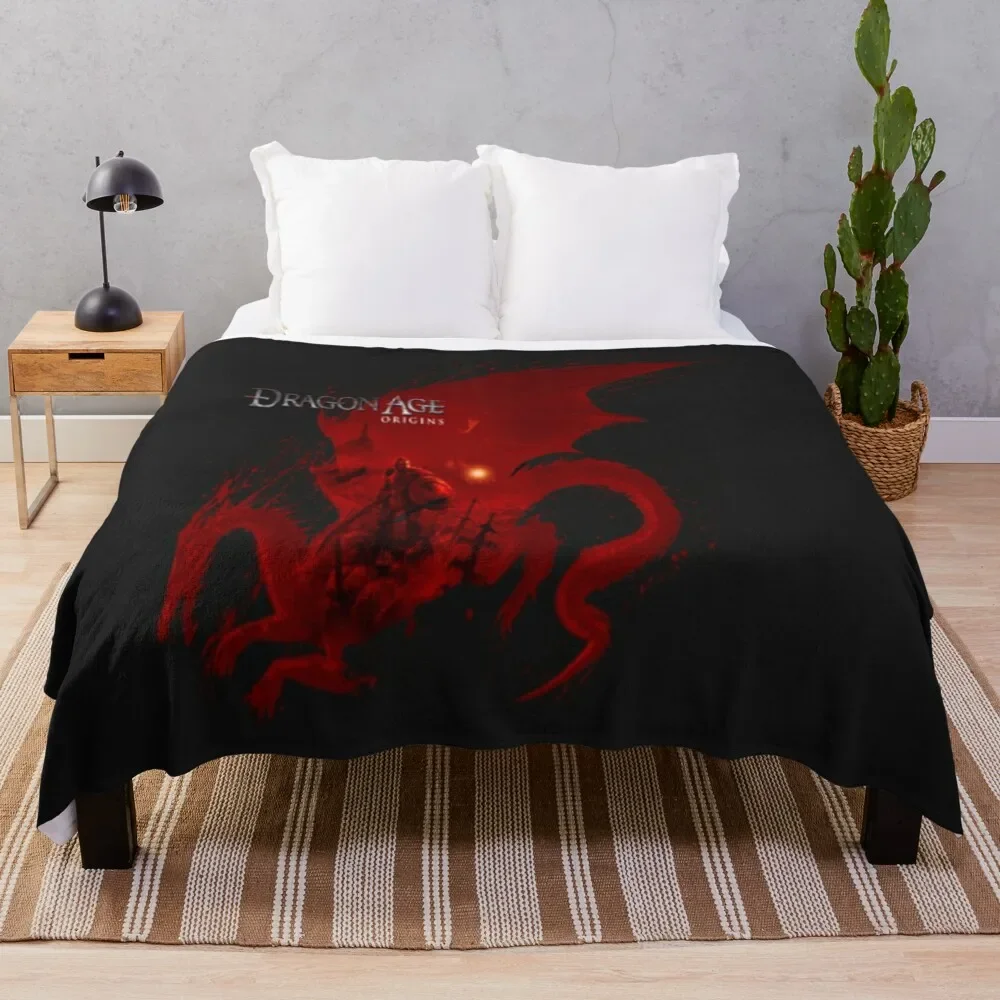 DRAGON AGE ORIGINS Throw Blanket Faux Fur Soft Warm Blanket for Bed