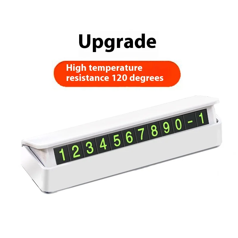 Luminous Car Temporary Parking Card Phone Number Card Plate Telephone Number Car Park Stop Sticker Car Styling Auto Accessories
