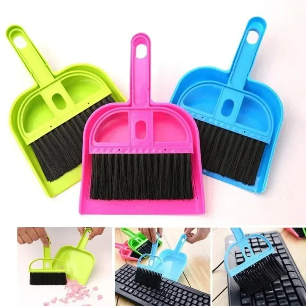 Mini Desktop Sweep Cleaning Brush Small Broom Dustpan Set Shovel Garbage and Sweep The Ingenious Combination Daily Gadgets