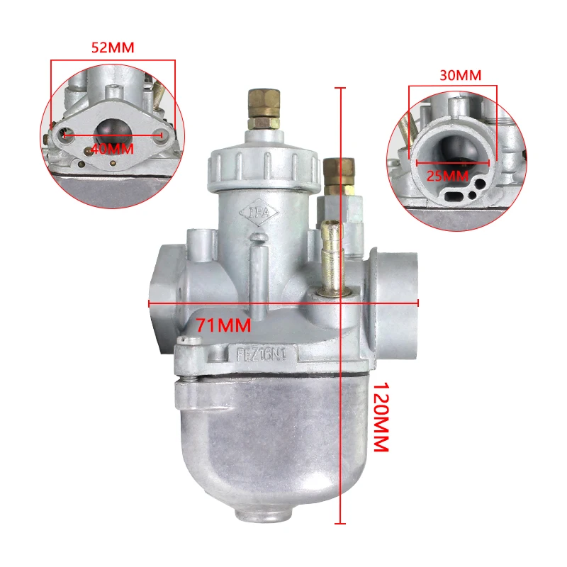 دراجة نارية المكربن 16N1 16 مللي متر ل Simson S50 R50 S51 S70 13149-00S BVF ملحقات المحرك #6