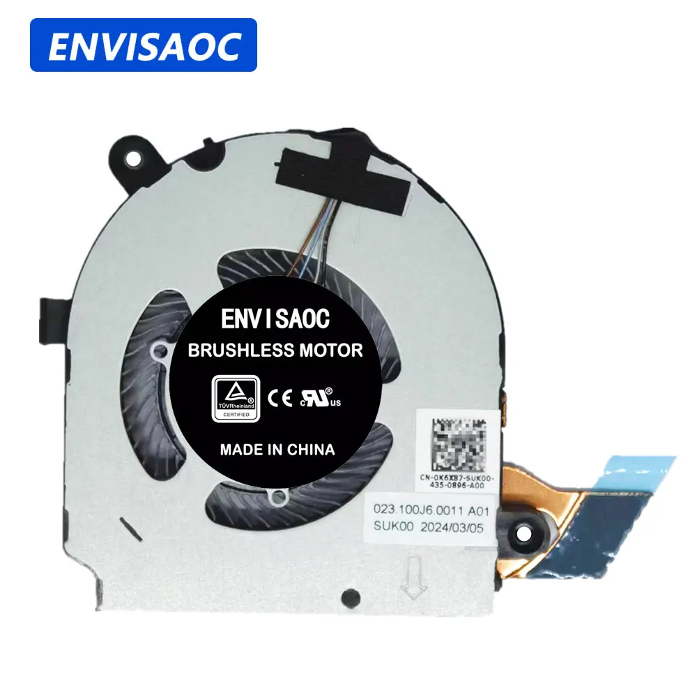 

OEM For Dell Latitude 13 5310 2-in-1 Laptop CPU GPU Cooling Fan Heatsink Fans Cooler 0K6X87 EG50040S1-CJ00-S9A
