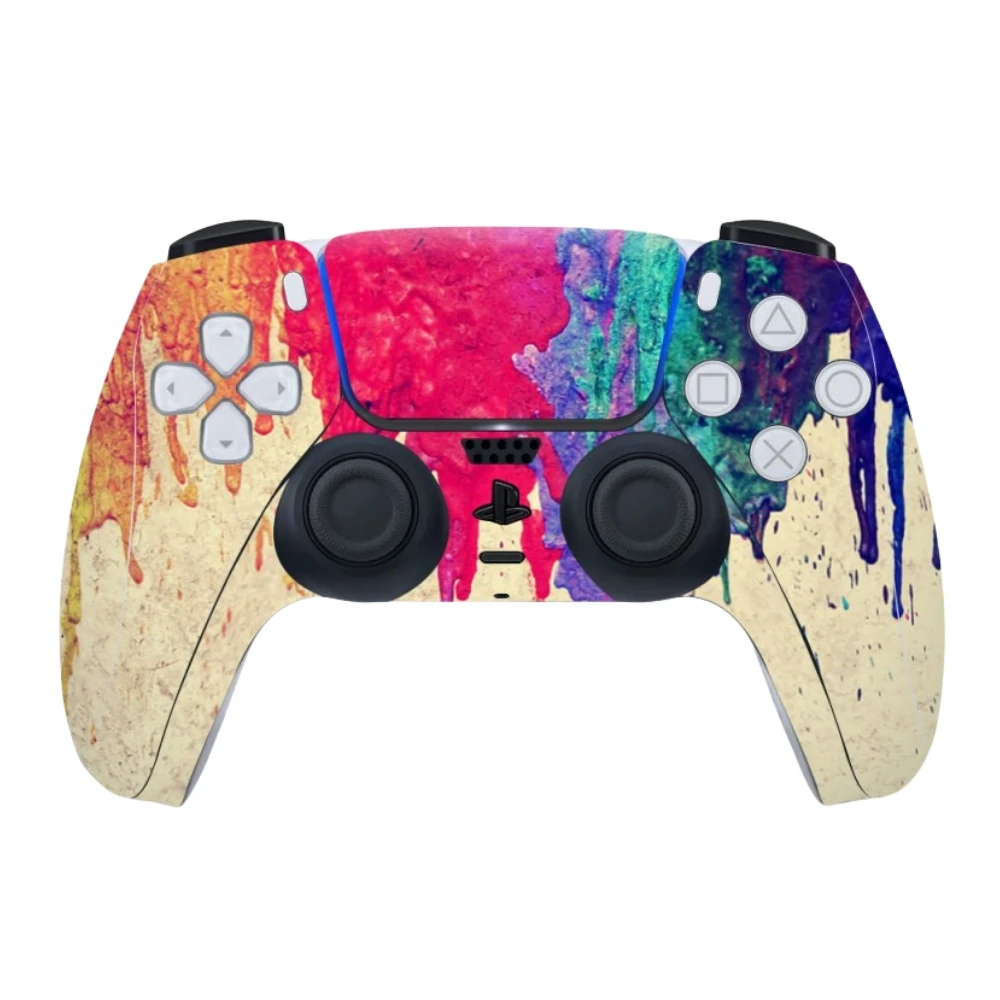 Decal Skin Sticker For PlayStation 5 Gamepad Controller Joystick Gameing Accessories Protective Anti-slip dust Stickers PS5