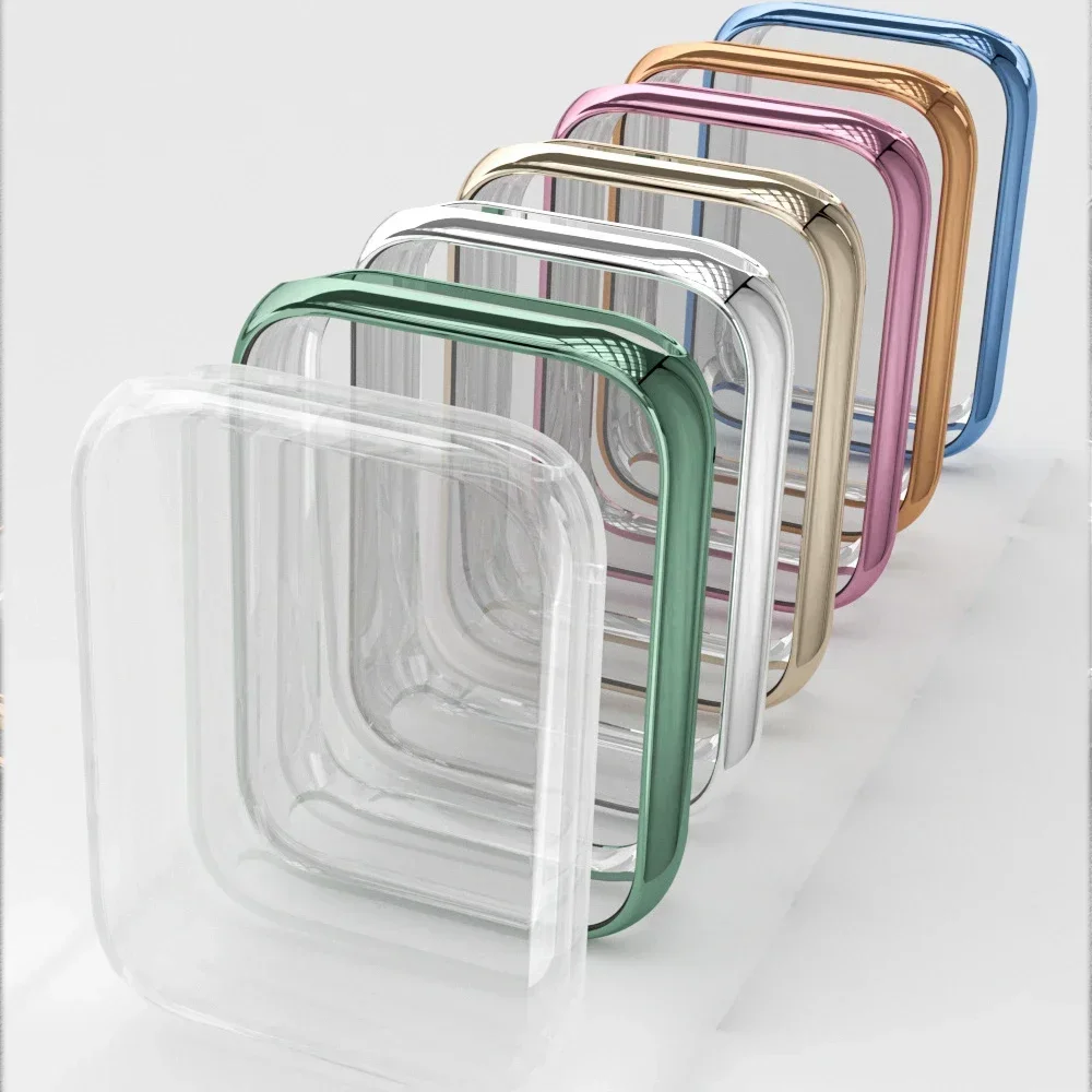 เคส TPU แบบนิ่มสำหรับ Xiaomi Mi Band 8 Pro พร้อมฟิล์มกันรอยแบบกันกระแทก เคสชุบสำหรับ Mi Band 8 Pro อุปกรณ์เสริมเคสป้องกัน