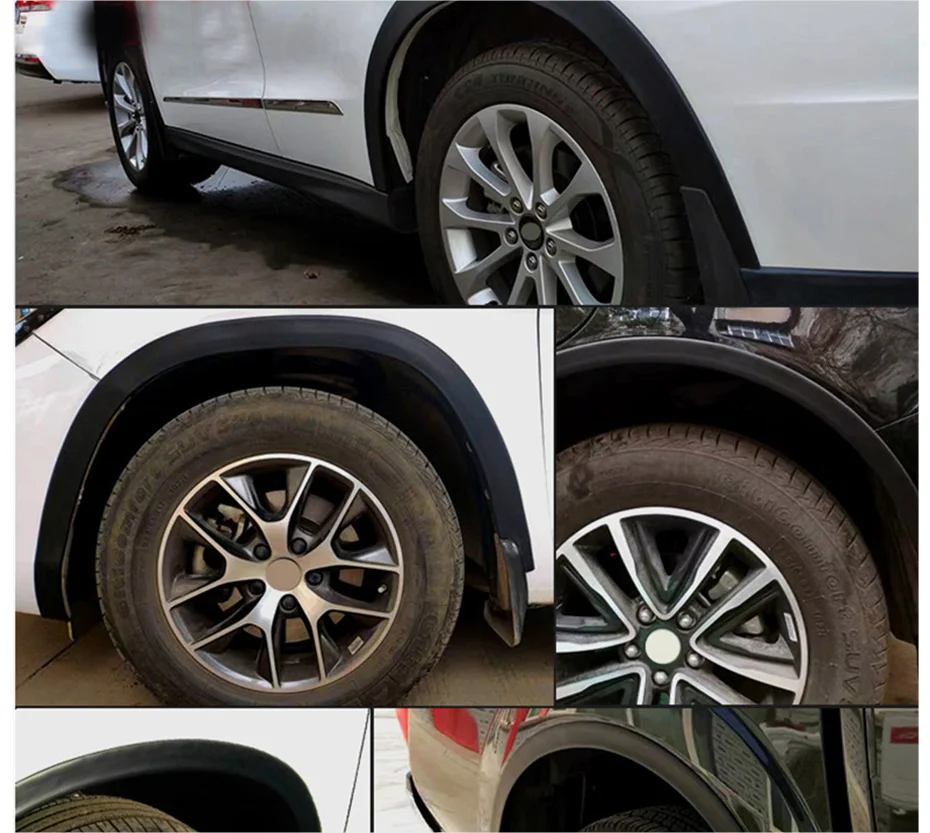 Universal Gummi Kotflügel Flares Auto Lip Rad Augenbraue Rad Arch Abdeckungen Extensions Protector Kratzfest Gummi Kotflügel Auto – Detail 5