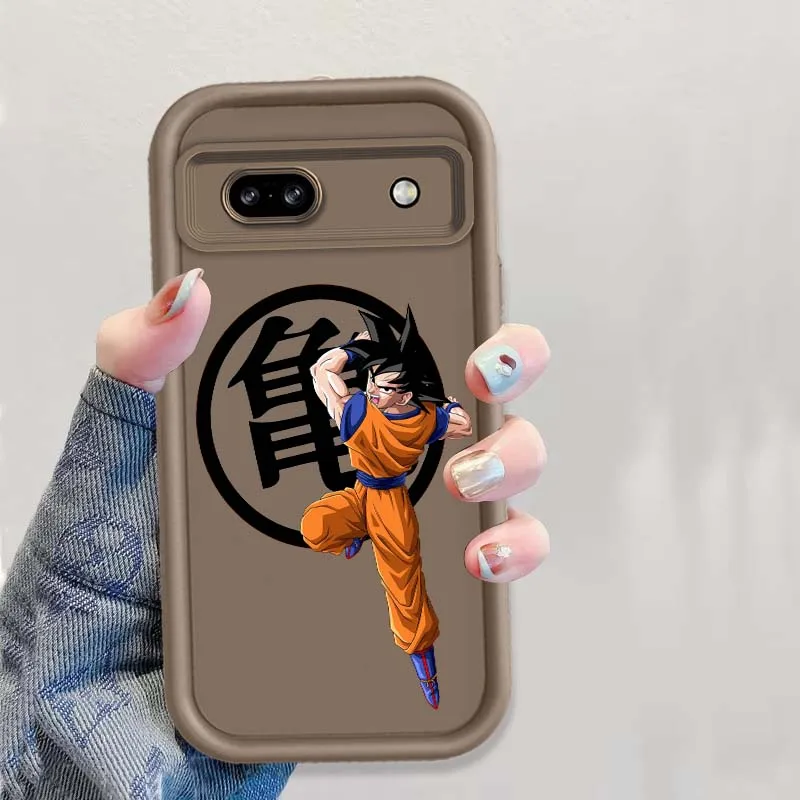 Casing Handphone Kartun Lucu D-Dragon Balls Goku Untuk Google Pixel 9 8 7 8A 7A Pro XL Eye Ladder