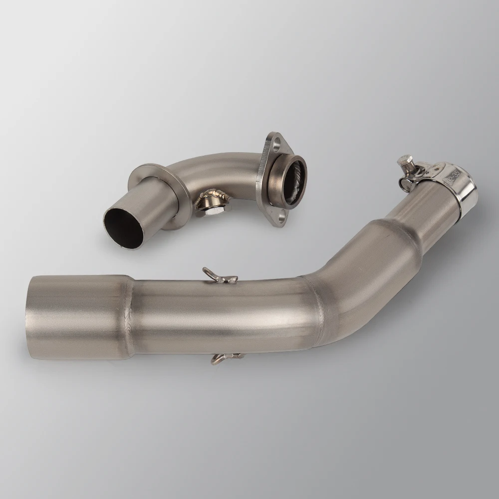 Slip On For Vespa GTS300 GTS 300 2007- 2020 Exhaust System Front Middle Link Pipe Escape Moto Scooter Racing Exhaust Pipe