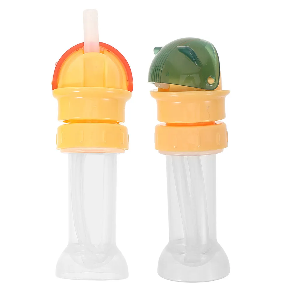 2Pcs Anti-Choke Spillproof Water Bottle Caps for with Straw Storage Container Portable Travel Friendly Bottle Lids Reusable