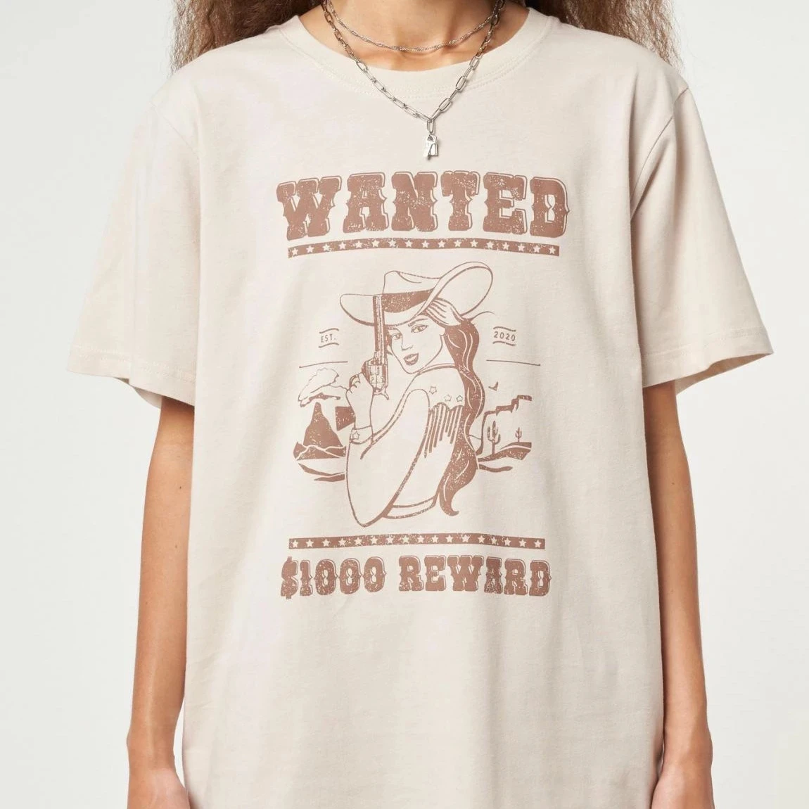 

Wanted Rodeo Cowgirl Graphic T Shirt Vintage Aesthetic Top Country Girl Funny T-Shirt Summer Fashion Women Cotton Cute Tees