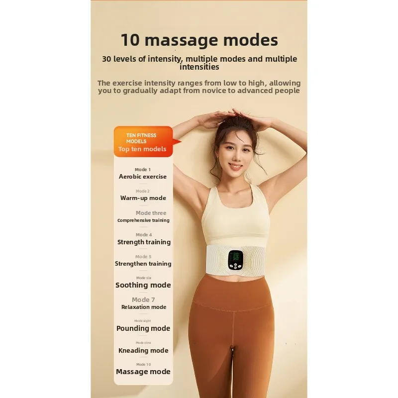 EMS Intelligent Pulse Fat Burning Slimming Belt Abdominal Fitness Device Micro Current Weight Loss and Fat Throwing Fitness