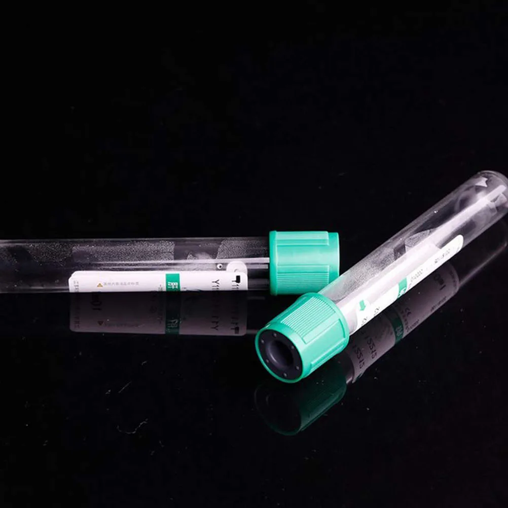 

100Pcs Sodium Blood Collection Tubes Glass Test Tubes for Clinical Plasma Biochemistry Laboratory Sodium Tube