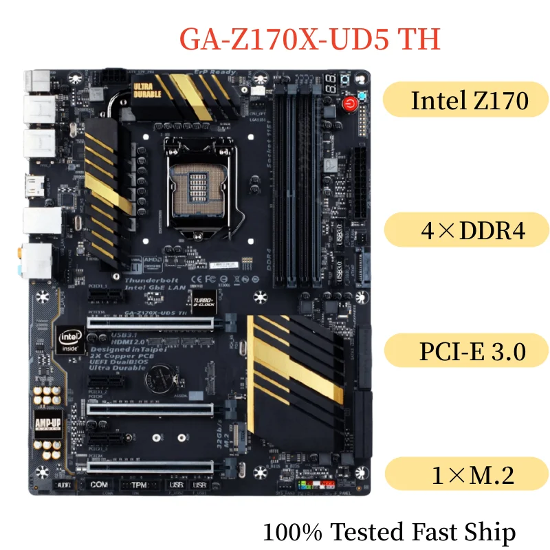 

For Gigabyte GA-Z170X-UD5 TH Motherboard 64GB LGA 1151 DDR4 ATX Mainboard 100% Tested Fast Ship