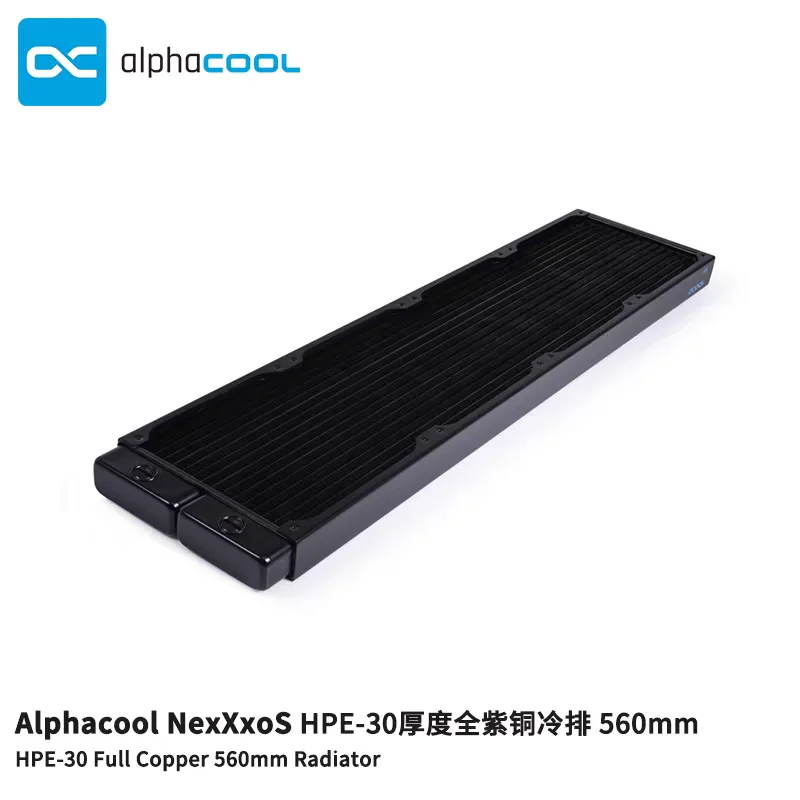 Alphacool NexXxoS HPE-30 Full Copper 560mm Radiator,140mmx4,Using For Computer Liquid Loop Build Water Cooling System