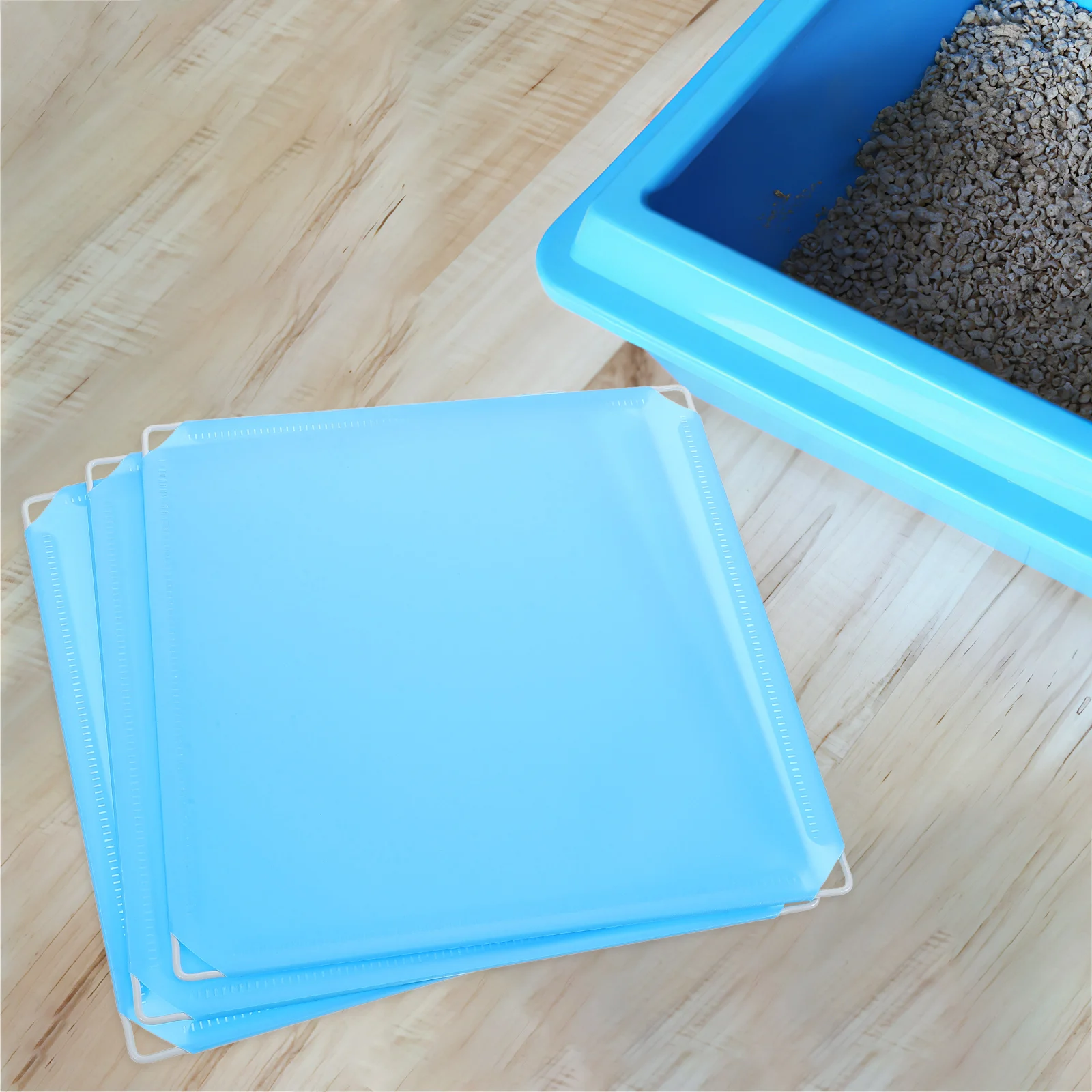

3pcs Enclosure Box Cover Splash Guard Pet Toilet Shield Durable Plastic Protector For Cat Litter Pan Guards Cat Litter Box