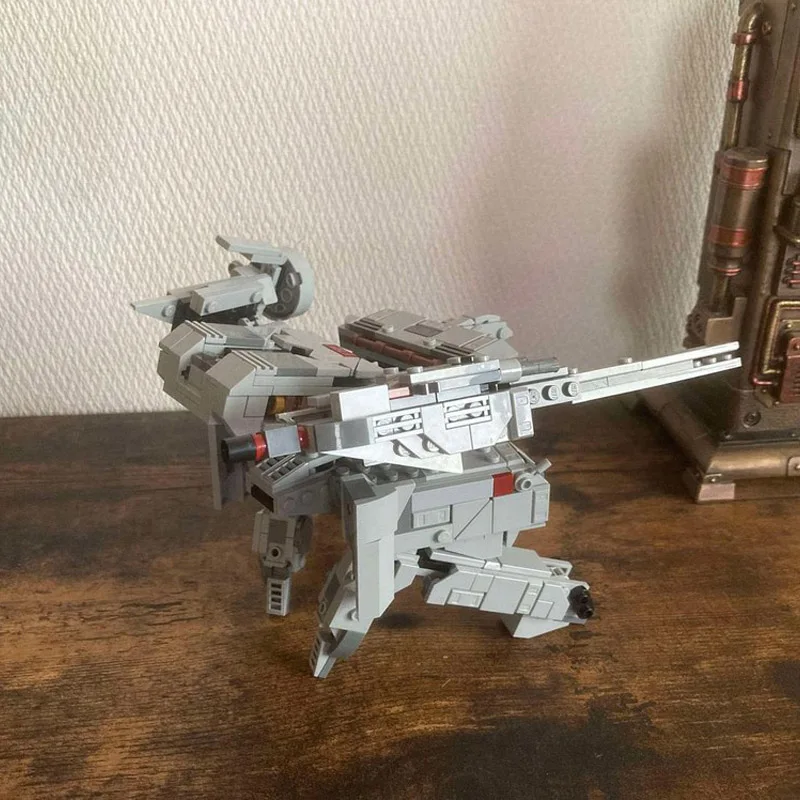 新しい 582 個 MOC アイコンシリーズメタルギアレックスビルディングブロックモデル DIY 組み立てるレンガメカロボット固体クリエイティブ子供のおもちゃギフト
