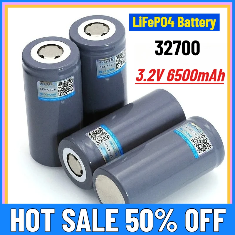 

3.2V 32700 6500mAh LiFePO4 Battery 35A Continuous Discharge Maximum 55A High Power Battery