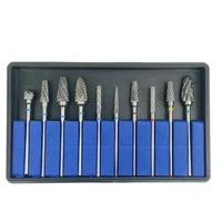 10 unids/set Dental HP KIT de cortador de carburo de tungsteno taladros de fresas dentales Material de acero de tungsteno 2,35mm