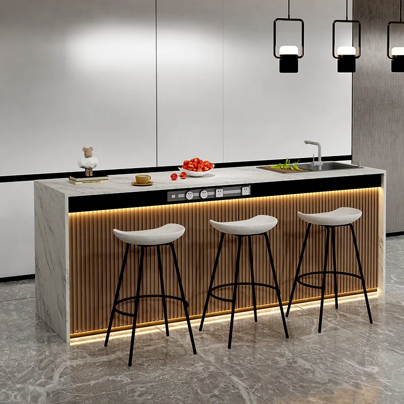 

Storage Marble Bar Tables White Luxury Reception Square Bar Minimalist Dining Tables Design Muebles De Cocina Home Furniture