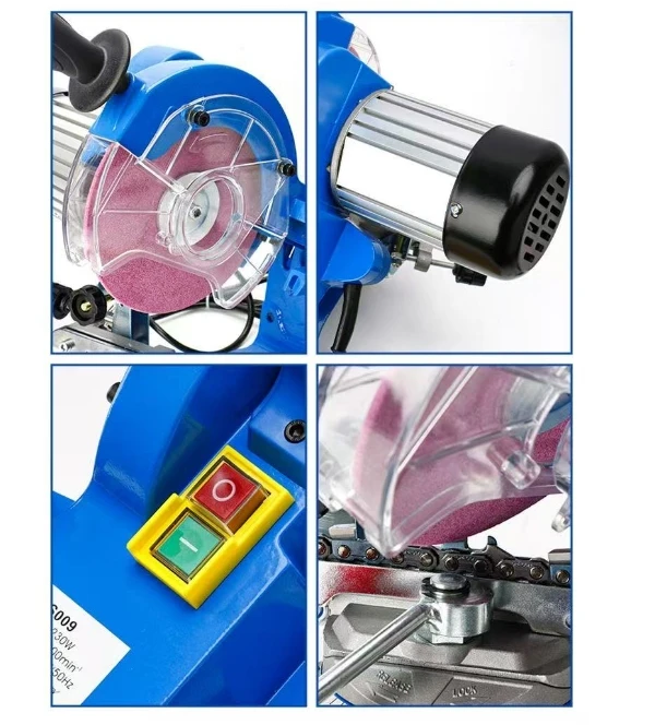 230w High Power Electric Chain Grinder, Multi-angle, Blue, Grinding Tool, Gasoline Saw Chain, multi-scene Use