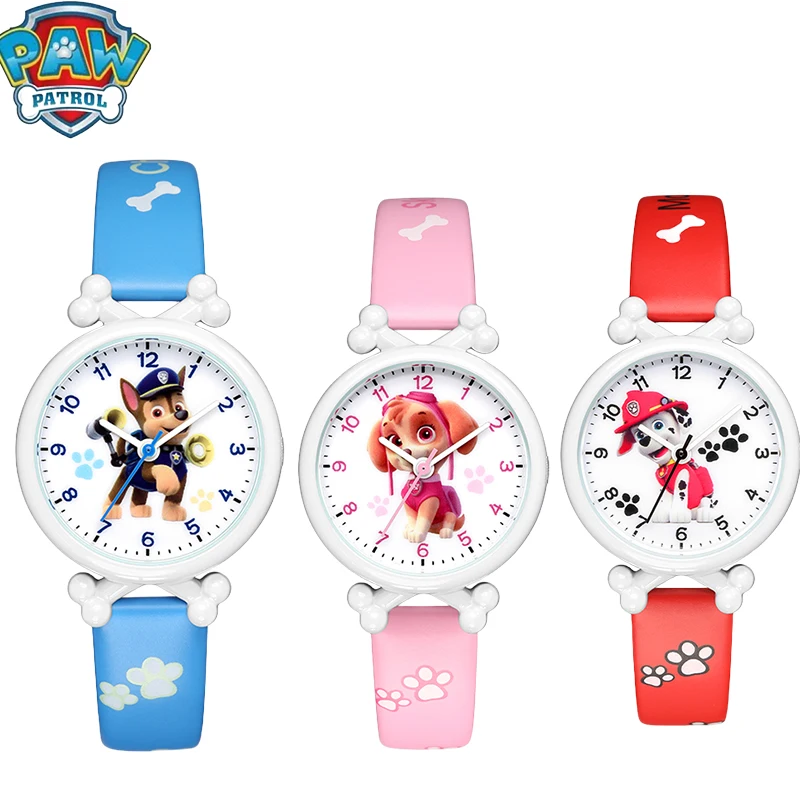 Paw Patrol Watch Cartoon Anime Figure Character Watch Children's Digital Chase Skye Marshall Kids Waterproof Watch Birthday Gift