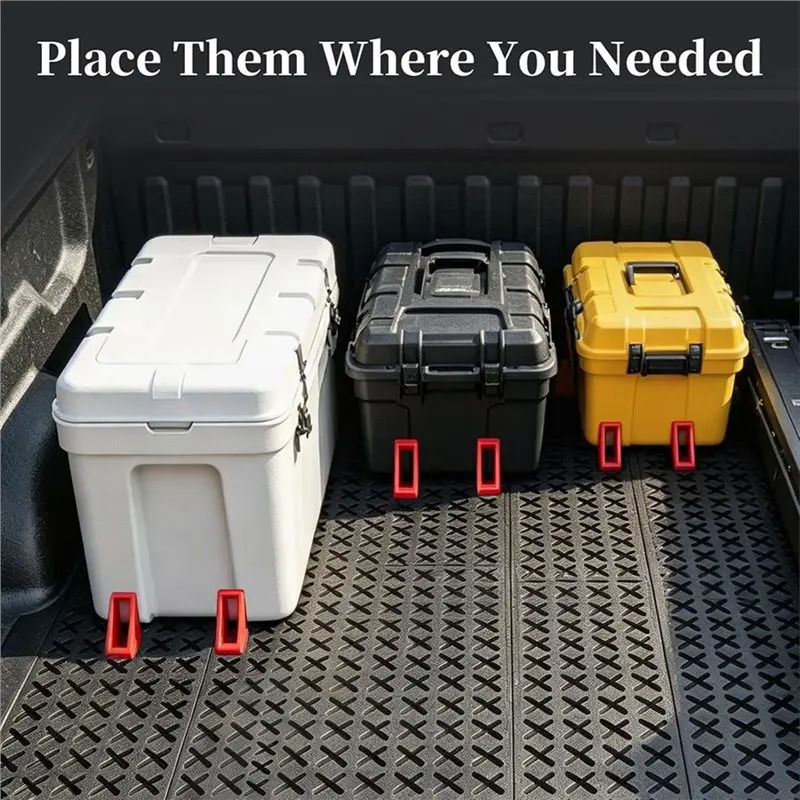 AB96-For Tmat Pickup Truck Bed Accessories-6Pcs Adjustable Divider Block Anti-Slip Cargo Stopper