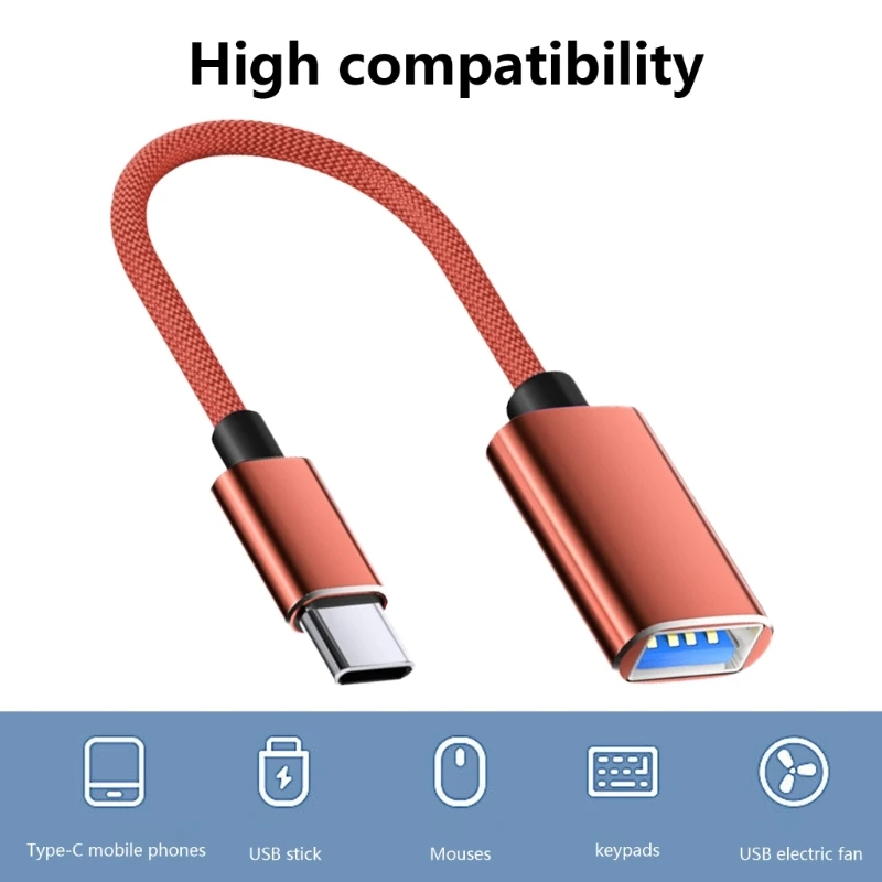 Cable adaptador R91A USB USB3.0, convertidores Cable OTG tipo C macho a USB Línea alámbrica para lector Gamepad