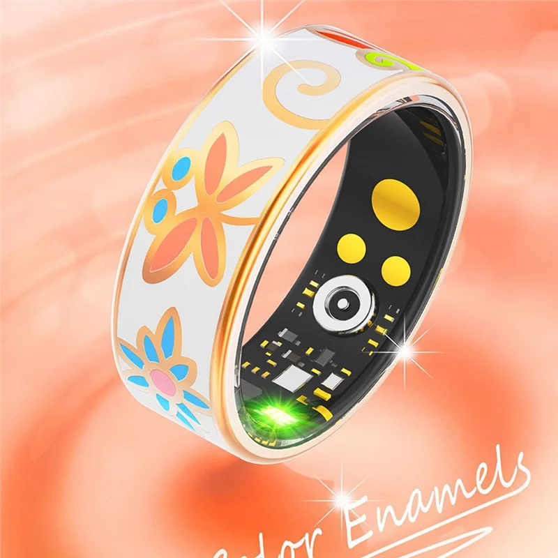 B30C-couleur émail artisanat anneau intelligent surveillance du sommeil mesure de l'oxygène dans le sang pression artérielle Mode Multiple