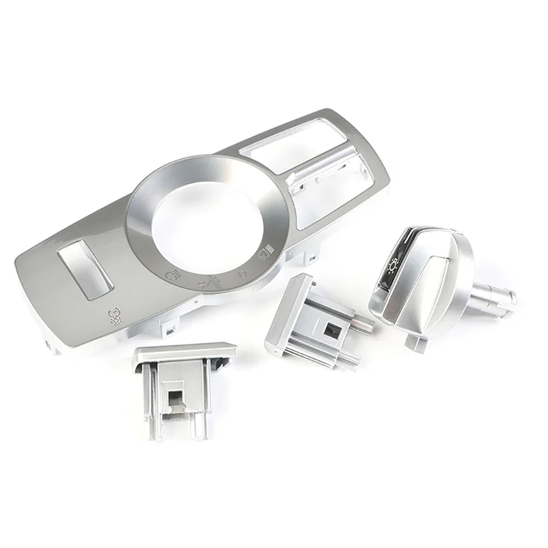 دائم-4 قطعة/المجموعة العلوي التبديل دوران زر رئيس ضوء مصباح لوحة التحكم لسيارات BMW 5 6 7 سلسلة X3 X4 الفضة استبدال Pa