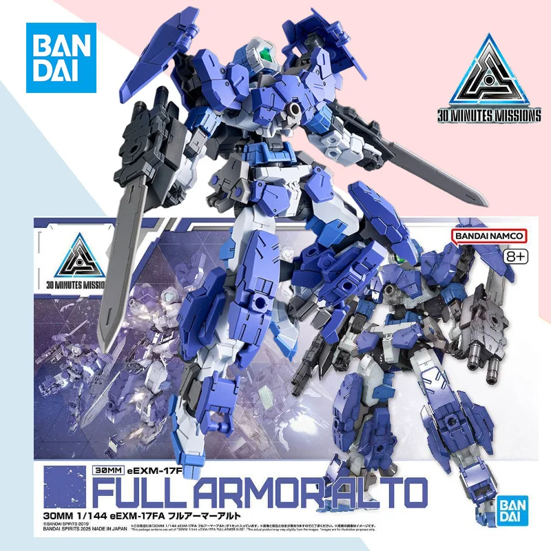 

Bandai Original 30MM 1/144 eEXM-17FA Full Armor Alto Action Figure Assembly Model Ornaments Collection Toy Children's Gift