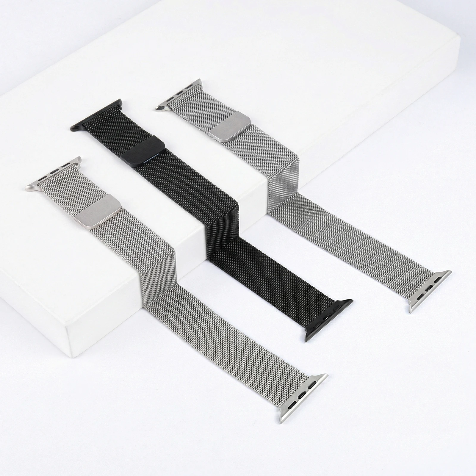 Originales Milanese-Armband für Apple Watch, 44 mm, 46 mm, 45 mm, 40 mm, 42 mm, 41 mm, 49 mm, passend für iWatch Series 12, 11, 10, Ultra, 4, 3, 2, SE, 9. – Detail 1