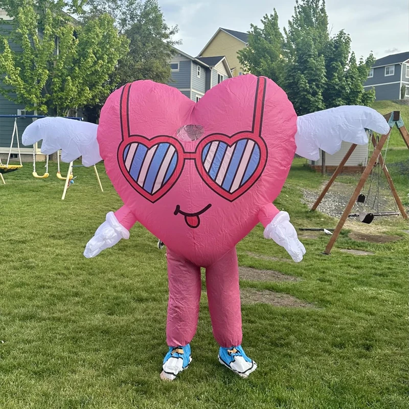 

Pink Love Inflatable Costume Adult Valentine's Day Confession Proposal Inflatable Costume Christmas Carnival Performance Costume