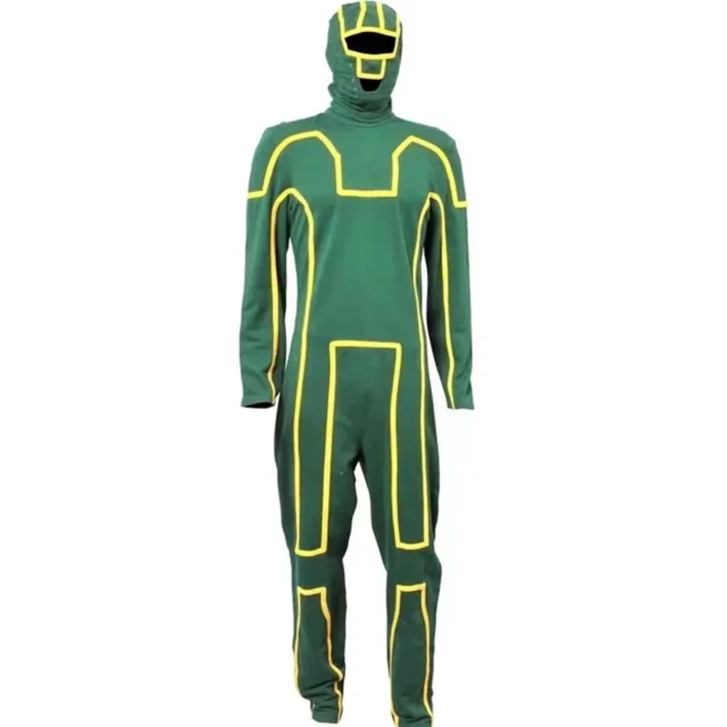 ss13Kick Kick-Ass Dave Lizewski Cosplay Costume Jumpsuit Adult Men Halloween Party Full Outfits