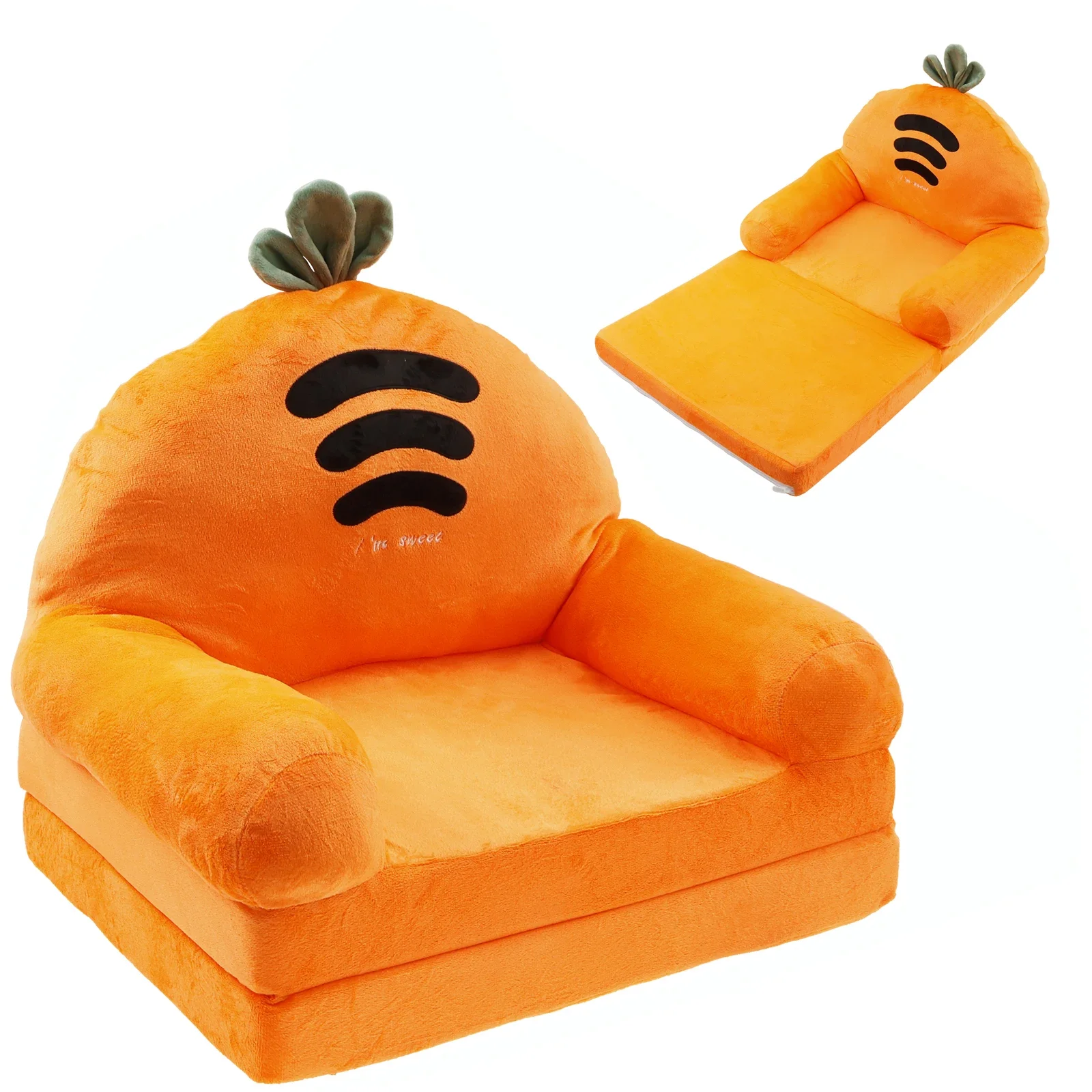 Toddler Chair Comfortable Kids Sofa Bed Foldable Toddler Couch Lightweight Baby Lounge Chair Portable Couch for 1 to 4 Years Old