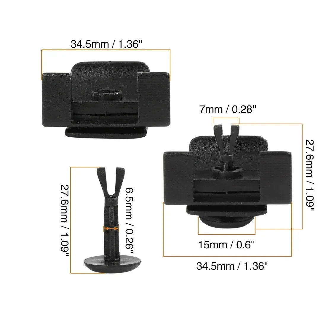 5x Front Fender Bumper Cover Clip 53879-58010 47749-58010 For Toyota Lexus Front Fender Auto Interior Accessories NEW NEW