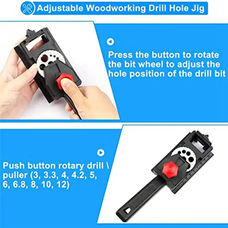 ABFS 38 Piece Wood Dowel Drilling Template Wood Dowel Aids For Craftsmen And Woodworking Enthusiasts