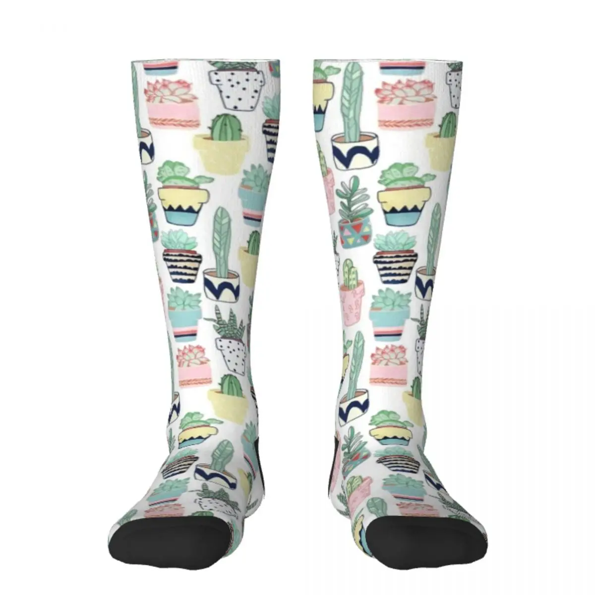 

Cute Cacti in Pots Socks set fashionable new in's professional running Socks Female Men's