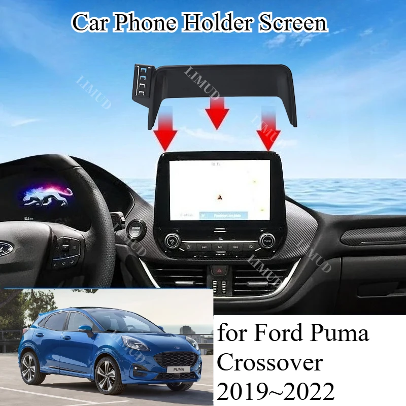 

Mobile Phone Holder Car for Ford Puma ST Titanium ST-Line X 2019~2022 GPS Bracket Screen Cell Stand Support Mount Accessories