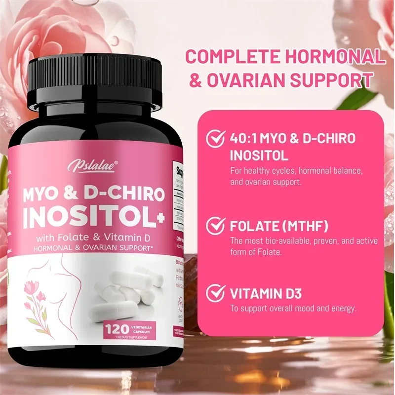 

MYO & D-CHIRO INOSITOL - Supports Hormone Balance, Healthy Cycles, Female Ovarian Health, and Boosts The Immune SystemSupplement