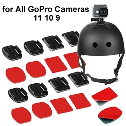 Curved Flat 3M Adhesive Mounts Sticker Mount Set For GoPro Hero 11 10 9 8 7 Xiaomi Yi 4K SJCAM Go Pro Action Camera Accessories