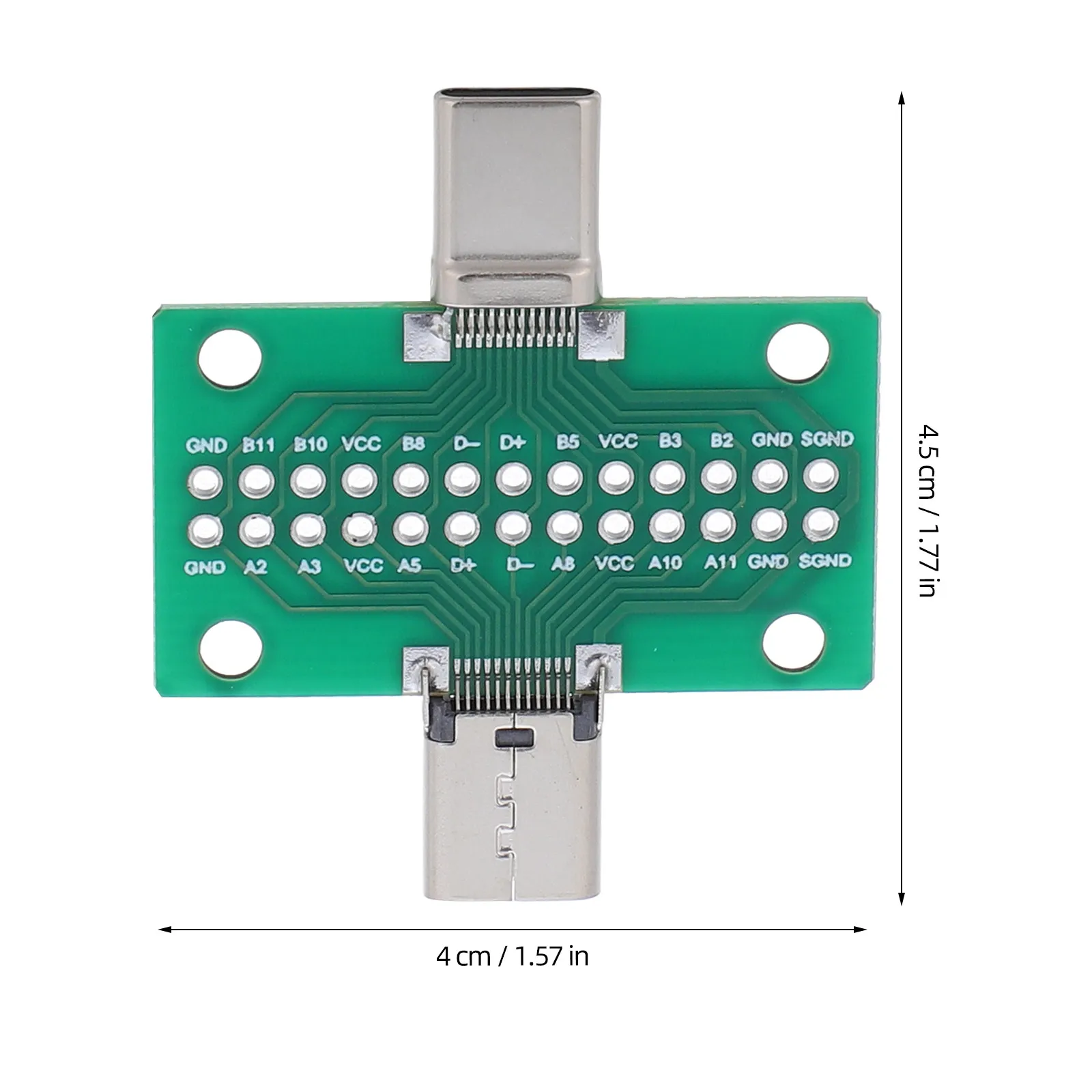 Type C Data Cable Adapter Board Dual-Sided Insertion USB 3.1 Male to Female Test Board Stable Connection Type C Debugging