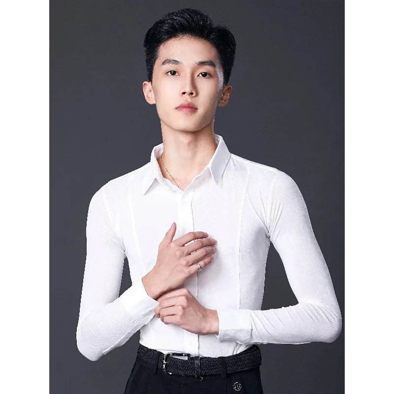 Haut de danse moderne TID personnalisé haut de gamme pour homme – Chemise d'entraînement professionnelle standard national