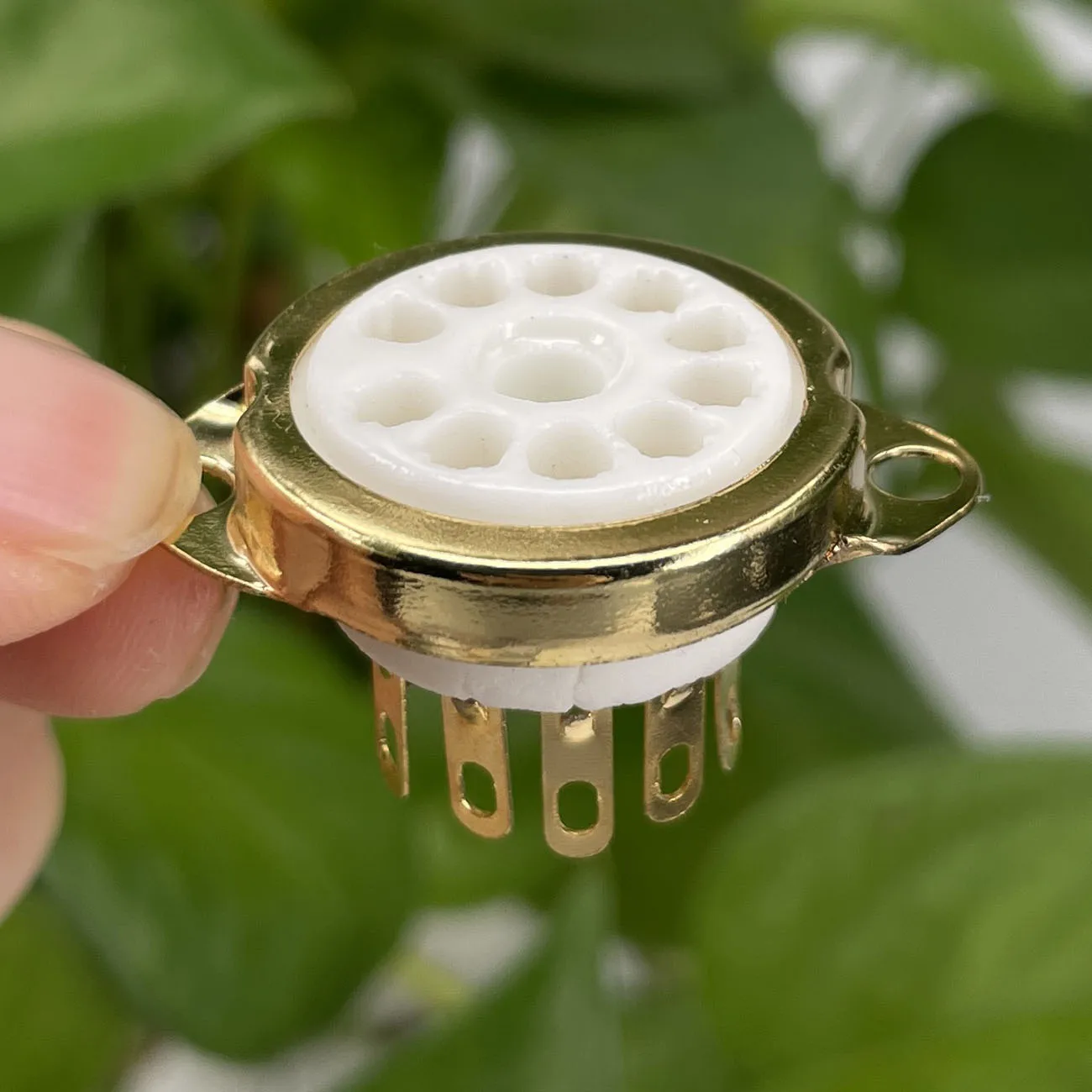 10 Uds 10 pines enchufe de tubo de cerámica GZC10-C enchufe de tubo de electrones 6X9 6U9 6AF9 6AB9 tubo de vacío DIY amplificador de Audio HIFI