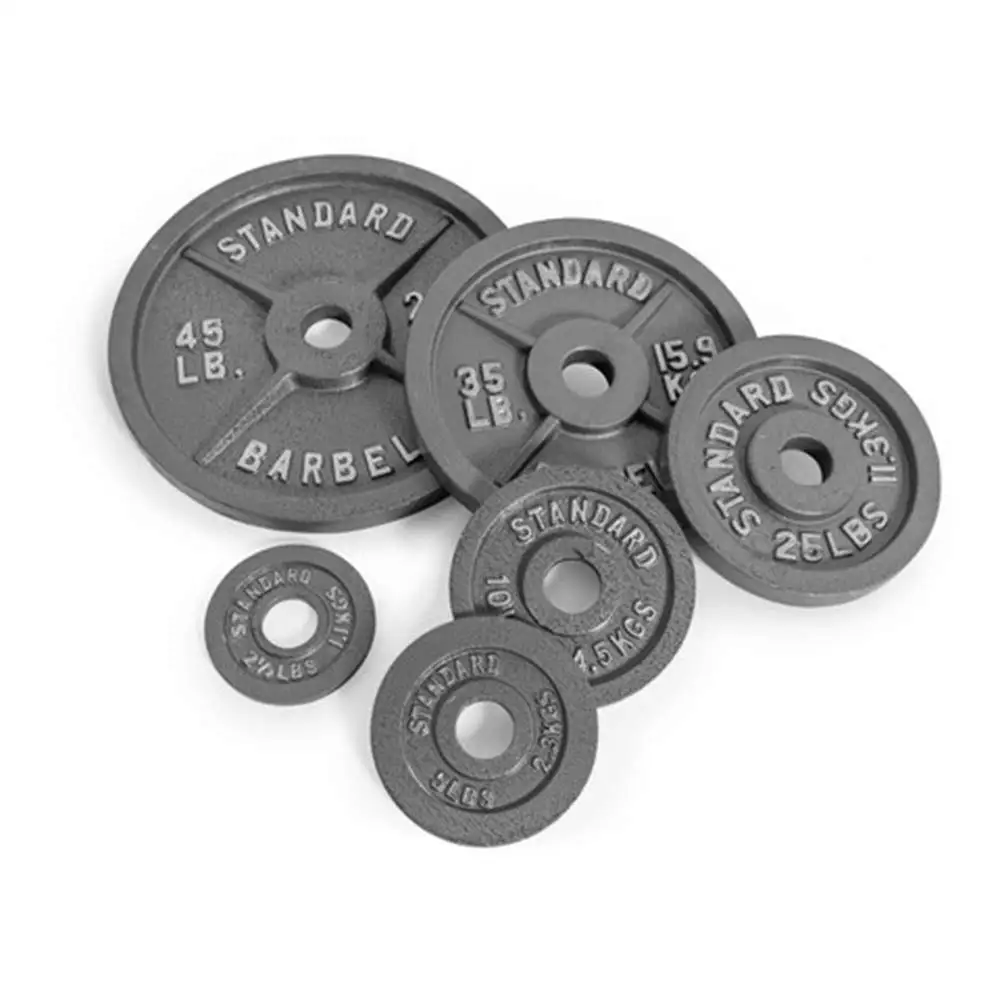 Hot cast iron standard dumbbell weight plates 45 pounds weight lifting piece