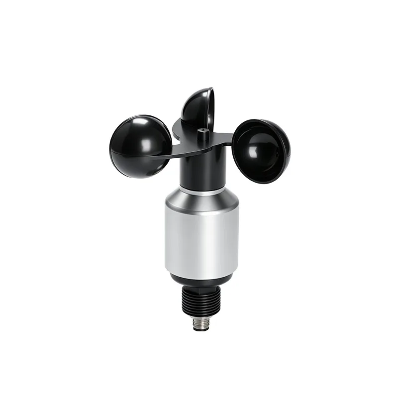 FST200-401 Compact Wind Speed Sensor, Tower Crane Weather Station Anemometer, Three Cup Wind Speed Sensor