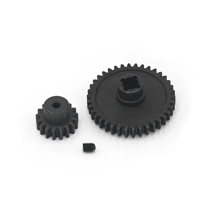 

2pcs Metal WLtoys A959 Steel Diff Main Gear 38T & Motor Pinion Gear 17T For 1/18 Electric Buggy Vortex