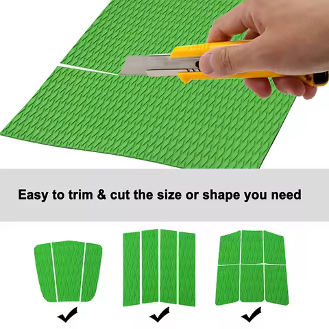 1200x550x5mm EVA Marine Flooring Self-Adhesive EVA Foam Faux Teak Boat Deck Mat Kayak Accessories