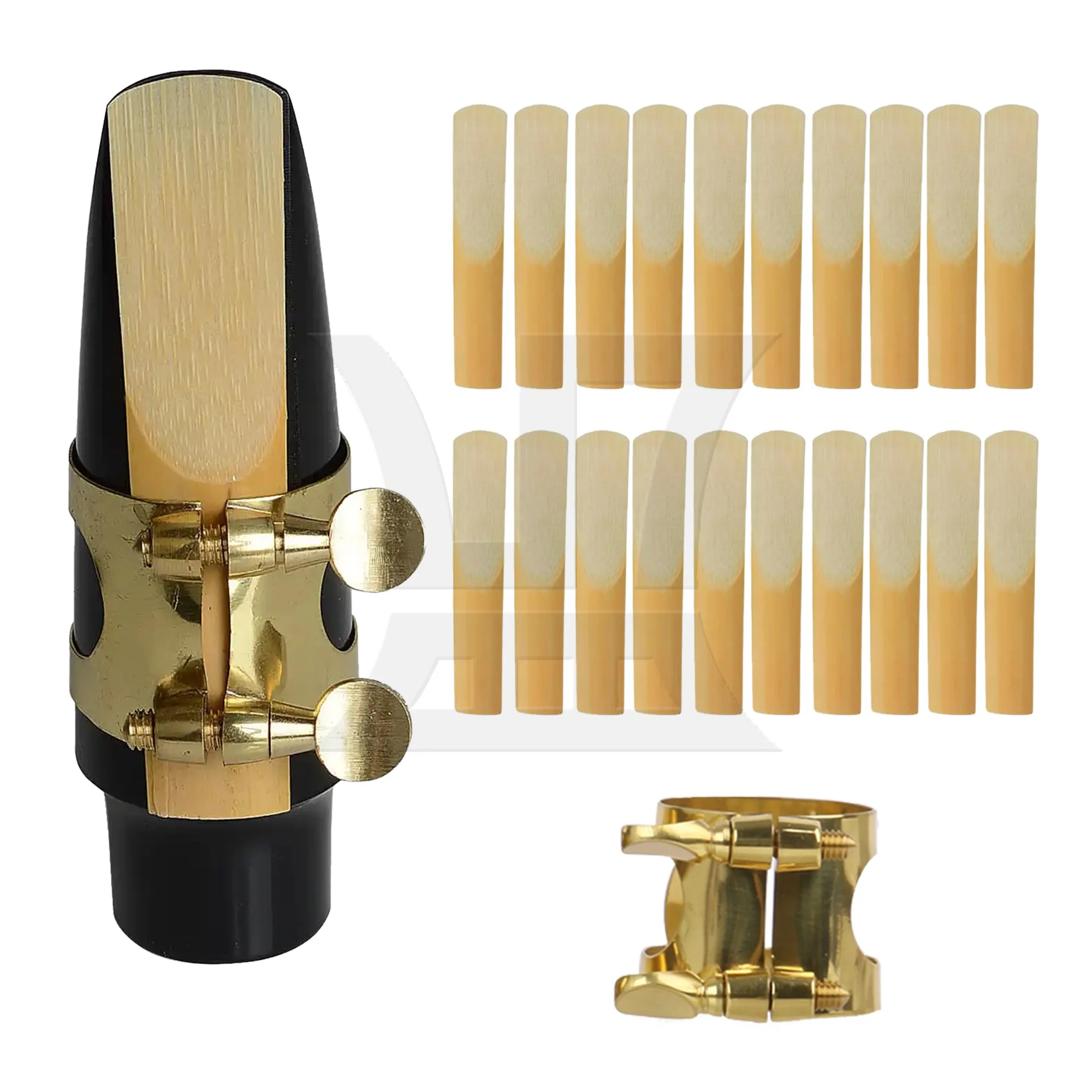 

Yibuy 1set Alto Saxophone Mouthpiece Kit for Stage Performance